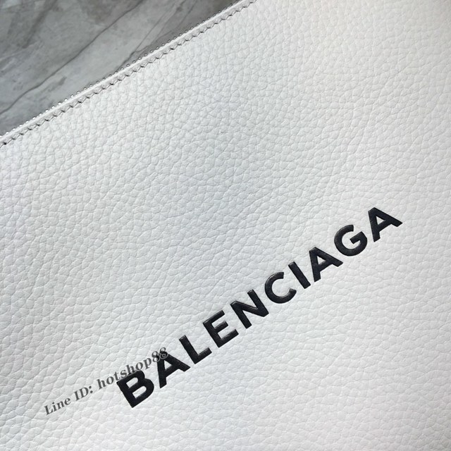 Balenciaga專櫃爆款男士手拿包 巴黎世家小號荔枝皮手包 fyj1161